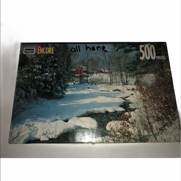 RoseArt Encore Puzzle Winter Snow Brownsville - Picture 1 of 6